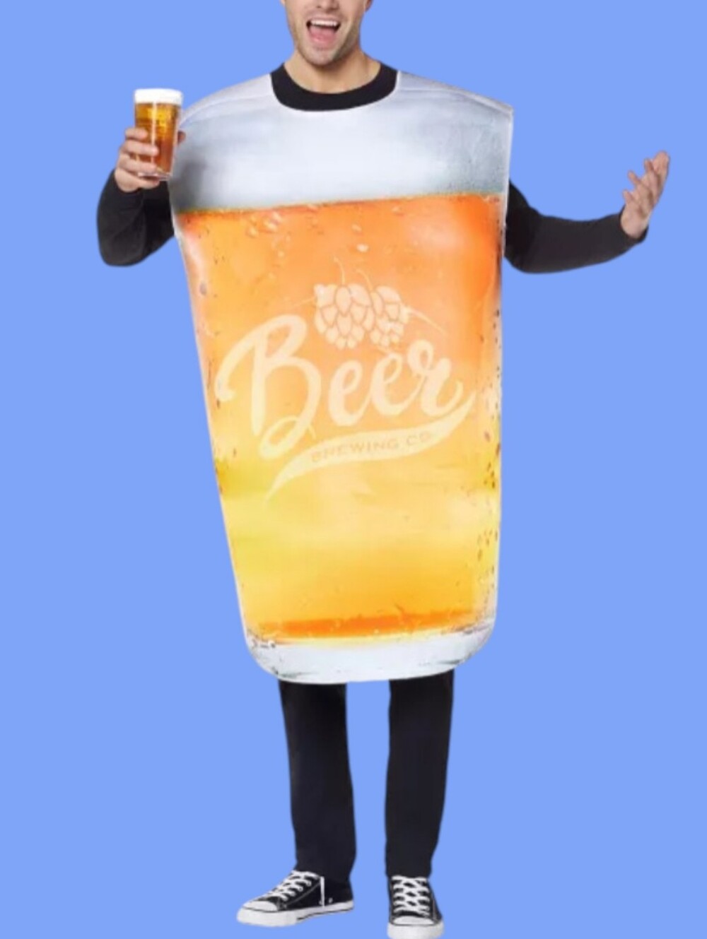 Like New Spirit Halloween Oktoberfest Beer Pint Costume - Beer Graphic OSFA
